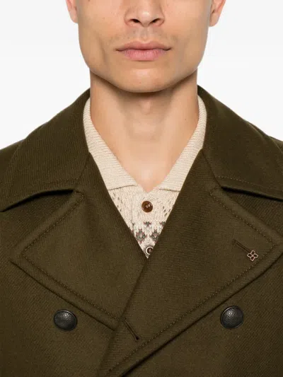 Tagliatore Double-breasted Buttoned Jacket In Green