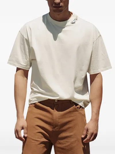 Rough Boxy T-shirt In White