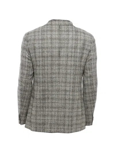 Corneliani Nino Danieli Check-pattern Single-breasted Blazer In Multi