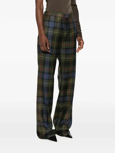 Etro Tartan Check-pattern Trousers In Multi