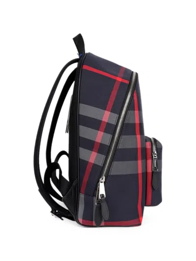 Burberry Jeff Check Backpack In Multi