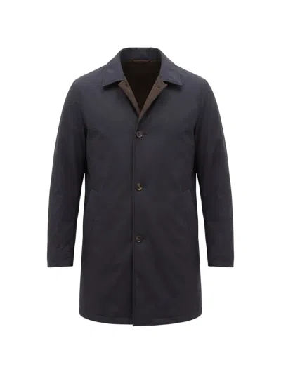 Kired Cusna Reversible Hooded Coat In Brown
