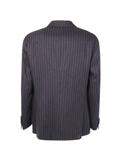 Brunello Cucinelli Pinstripe-pattern Wool Suit In Multi