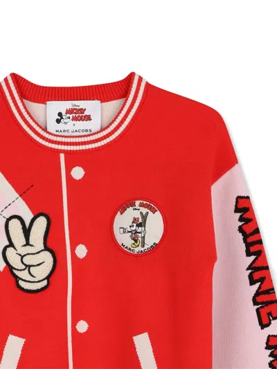 Marc Jacobs Minnie Mouse Intarsia-knit Sweater In Red