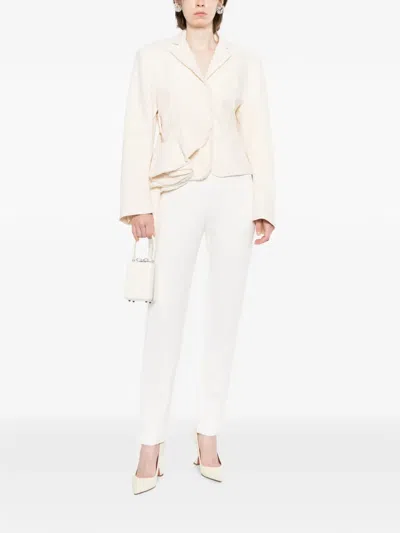 Antonio Berardi Split-cuff Trousers In White