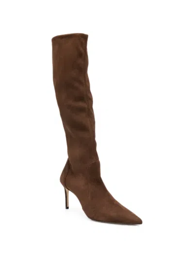 Stuart Weitzman Suede Boots In Brown
