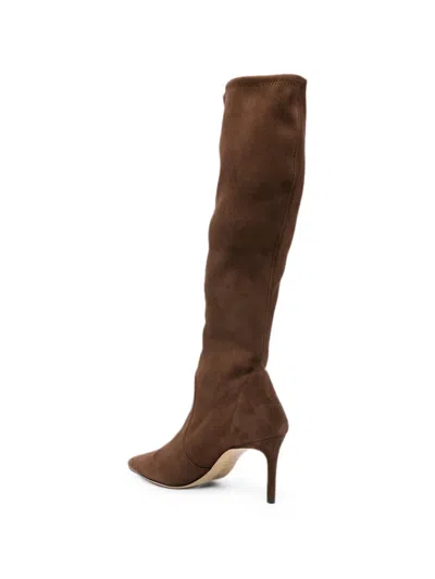 Stuart Weitzman Suede Boots In Brown