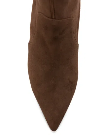 Stuart Weitzman Suede Boots In Brown