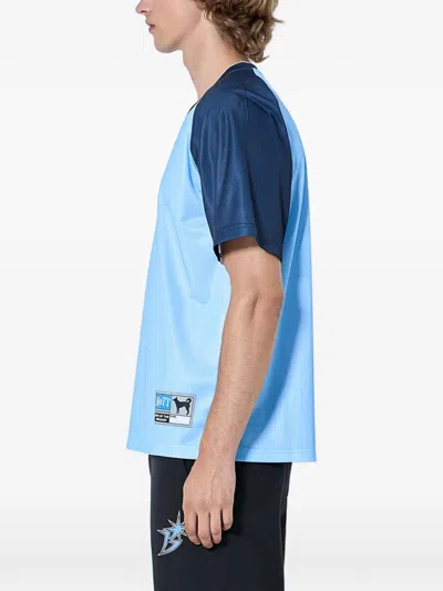 Bott Contrast-panel T-shirt In Blue