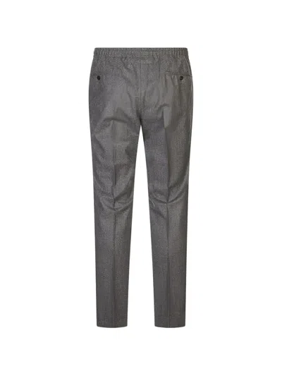 Corneliani Drawstring Casual Pants In Gray
