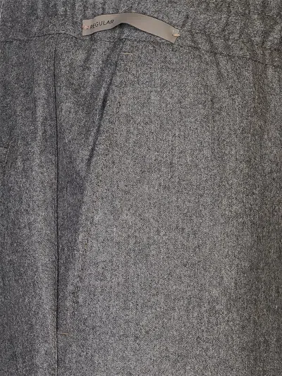 Corneliani Drawstring Casual Pants In Gray