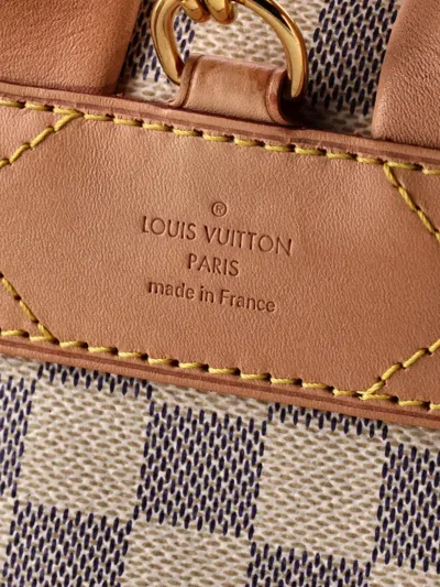 Pre-owned Louis Vuitton Sperone Damier Bb Backpack In White