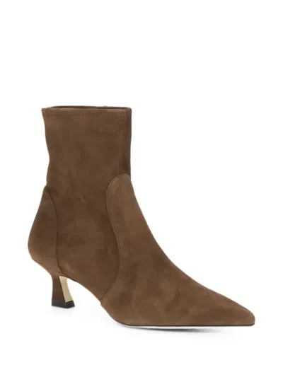 Stuart Weitzman Vinnie Pointed-toe Ankle Boots In Multi