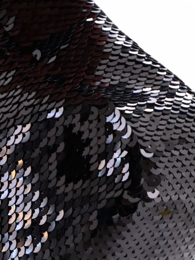 Pre-owned Prada Re-edition 2000 Sequins Mini Hobo Bag In Black