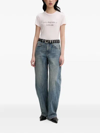 Miss Sixty Slogan-print T-shirt In Multi