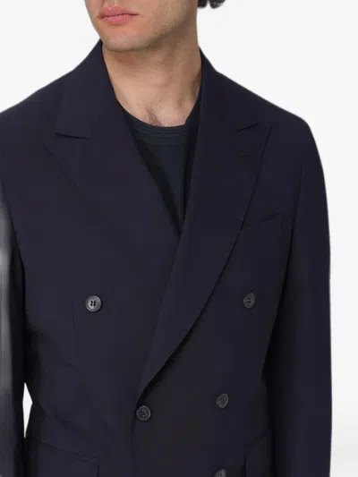 Brian Dales Double-breasted Suit In Blue