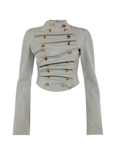 A.w.a.k.e. Bib-front Structured Jacket In Multi