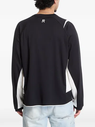 Represent Logo-print Panelled T-shirt In Black