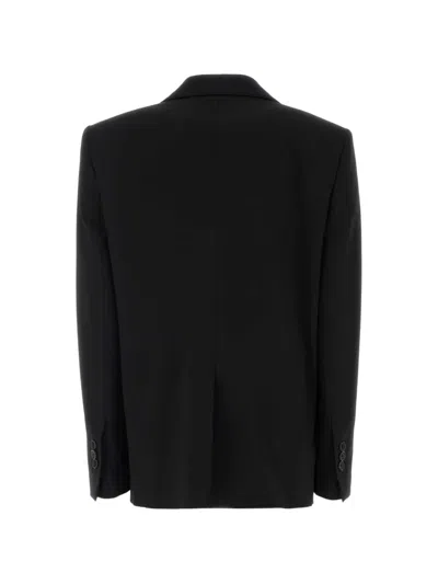 Dsquared2 Stretch Wool Blend Oversized Tailored Blazer In Black