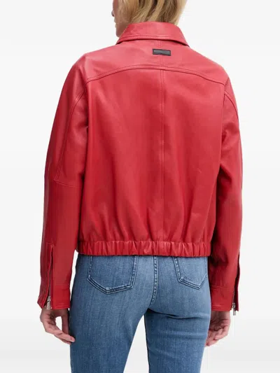Trussardi Flap-pocket Jacket In Red