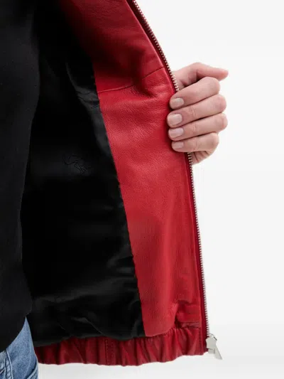 Trussardi Flap-pocket Jacket In Red