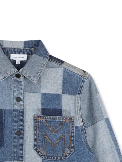 Marc Jacobs Patchwork Denim Jacket In Blue