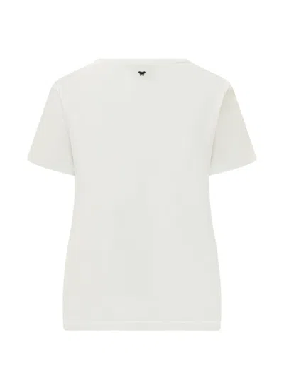 Weekend Max Mara Embroidered Linen And Stretch Cotton Jersey T-shirt In Yellow