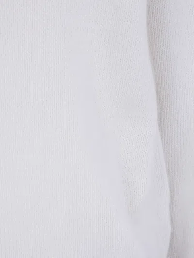 A.p.c. Logo-embroidered Wool Sweater In White