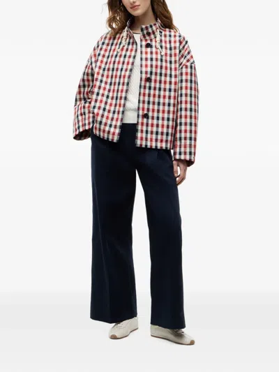 Tommy Hilfiger Gingham-check Drawstring Jacket In Multi