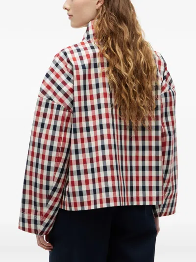 Tommy Hilfiger Gingham-check Drawstring Jacket In Multi