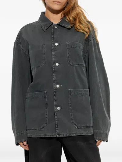 Diesel D-stack-u Patch-detail Jacket In Gray