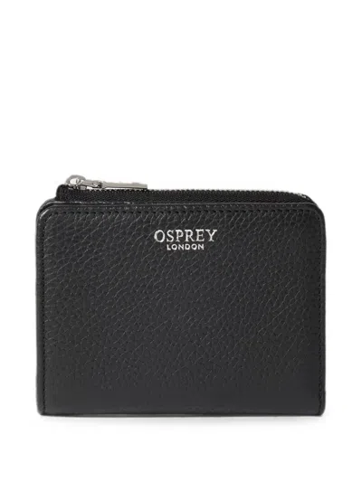 Osprey Medium Core Leather Wallet In Black