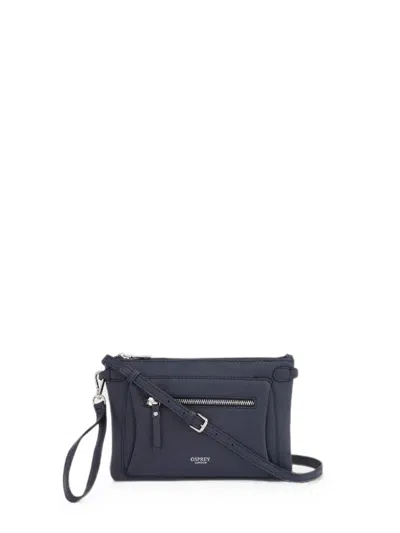 Osprey Ruby Leather Crossbody Bag In Blue