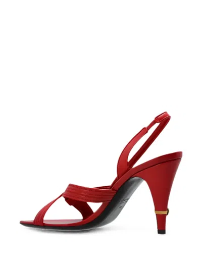 Versace Gianni Crossover-strap Sandals In Red