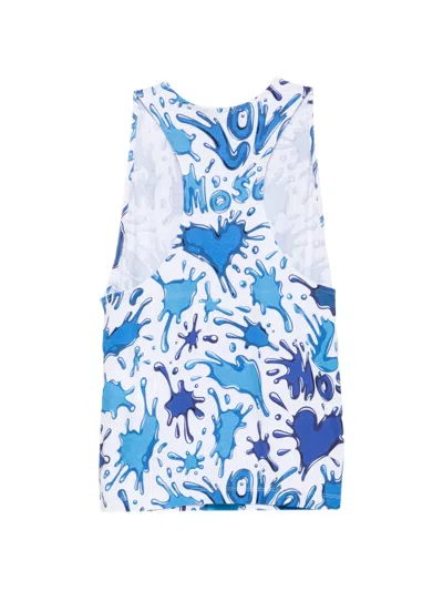 Love Moschino Graffiti-print Top In Multi