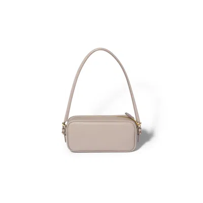 Miu Miu Leather Pouch In Neutral