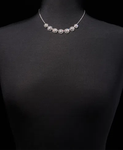 Givenchy Pave Cluster Statement Necklace, 16" + 3" Extender In White