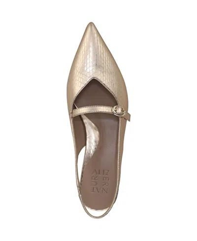 Naturalizer Grayson Slingback Mary Jane Flat In Gold