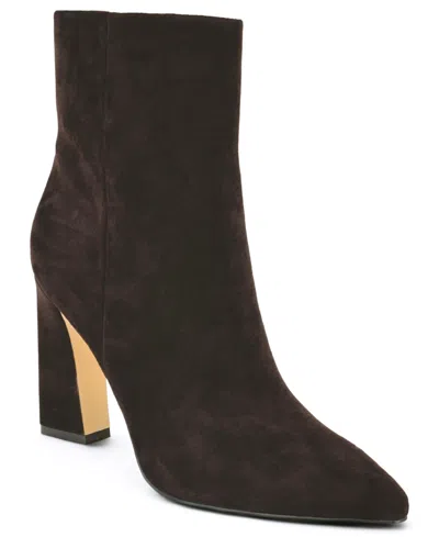 Nine West Todaye Bootie In Brown