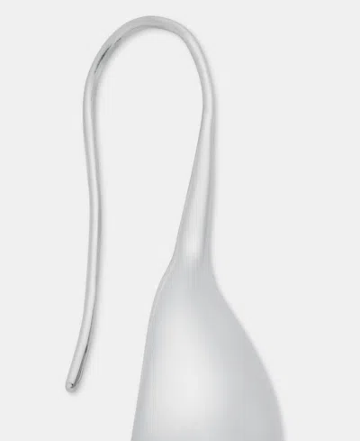 Dkny Puffy Teardrop Threader Earrings In Silver