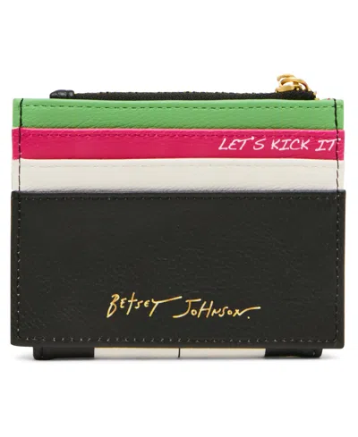 Betsey Johnson Goal Getter Snap Wallet In Multi