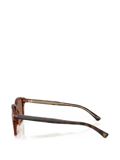 Brooks Brothers 57mm Rectangular Sunglasses In Brown