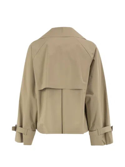 Weekend Max Mara Double-breasted Cropped Jacket In Neutral