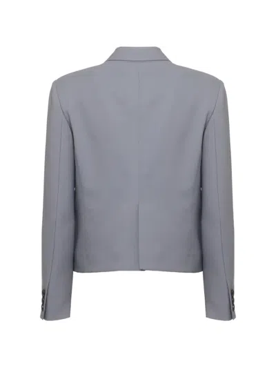Marni Structured Twill Jacket In Gray