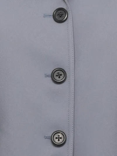 Marni Structured Twill Jacket In Gray