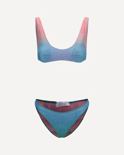 Oseree Blue Polyamide Bikini In Light Blue