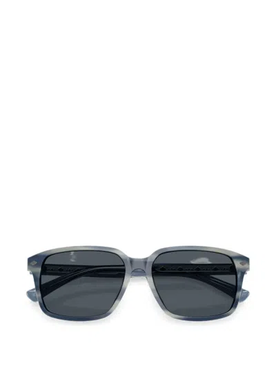 Brooks Brothers 57mm Rectangular Sunglasses In Blue