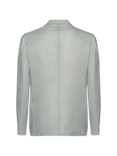 Eleventy Single-breasted Notched-lapels Jacket In Multi