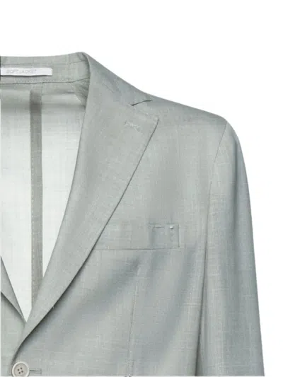 Eleventy Single-breasted Notched-lapels Jacket In Multi