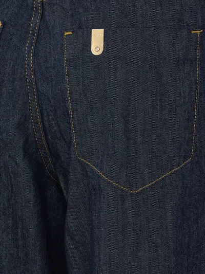 Liu •jo Belted Button-front Jumpsuit In Blue
